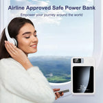 Charger l'image dans la galerie, 10000mAh 2-in-1 Wireless Power Bank, Magnetic Portable Charger with LED Power Display, Fast Charging 22.5W Battery Pack, Suitable for Outdoor Travel Emergency Backup Power Bank, White