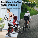 Lade das Bild in den Galerie-Viewer, Amstech Exercise Bike with Magnetic Resistance, Quiet Belt Drive, Heavy Flywheel, Stationary Cycling Bike with Comfortable Seat Cushion & Enhanced LCD Monitor for Home Office Workouts