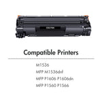 Lade das Bild in den Galerie-Viewer, 78A CE278A Black Toner Cartridges for HP 78A Laserjet MFP HP LaserJet M1536 MFP M1536DNF P1560 P1566 P1606 P1606DN Printer Ink Compatible with 1606dn Toner Cartridge (CE278AD | Black, 2-Pack)