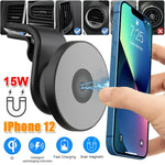 Load image into Gallery viewer, Car Wireless Charger,Fast Charging Mobile Phone Car Bracket,The Charger Tightly Locks The Dashboard Air Outlet,Rotate 360 Degrees,Suitable for iphone17,16,15,14,Android Phones