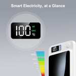 Load image into Gallery viewer, 5000mAh Magnetic Wireless Power Bank, 22.5W Fast Charging with LED Digital Display, Compatible with Wireless and Wired Charging, USB -C Battery Pack for Quick Charging Mobile Power, White