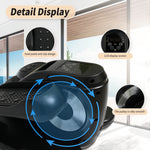 Load image into Gallery viewer, Amstech Under Desk Elliptical Machine, 12 Adjustable Speeds Mini ellipse Leg Exerciser with Remote Control, Forward & Backward Motion, Manual & Electric Dual Modes for Home Office