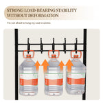 Lade das Bild in den Galerie-Viewer, Also go 3-in-1 Coat Rack Shoe Bench Entryway Hall Tree with 9 Hooks and 3-Tier Shoe Storage Bench, Metal Coat Hat Stand Rod for Hanging Jacket, Easy Assembly, Black