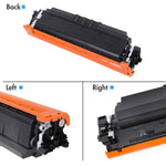 Load image into Gallery viewer, WITH CHIP for HP 210A 210X Laserjet Toner Cartridge 4-Pack Compatible for HP 210A W2100A 210X W2100X High Yield Toner for HP Laserjet 4301fdn 4201dn 4201dw 4301fdw Printer Ink