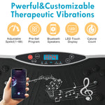 Load image into Gallery viewer, Vibration Plate Exercise Machine, Full Body Workout Machine for Weight Loss, Vibrating Board 300LBS Capacity, Vibration Platform with Resistance Bands, Remote Control, Silver-White