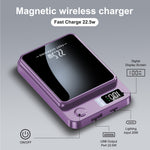 Lade das Bild in den Galerie-Viewer, Magnetic Wireless Portable Charger,10000mAh Power Bank with Fast Charging,USB C in&Out Battery Pack, Compatible with Mag-Safe for iPhone 17/16/15/14/13 Series,Samsung,Android,and More