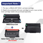 Load image into Gallery viewer, Amstech 1-Pack Compatible Drum Unit for Brother DR-820 DR820 DR 820 HL-L5000D L5200DW L6400DW MFC-L5700DW L5850DW L6700DW L6800DW DCP-L5500DN Printer(Black)
