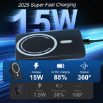 Lade das Bild in den Galerie-Viewer, Wireless Car Charger,15W Fast Charging Car Mounts, 360¡ãAdjustable Magnetic Car Phone Charger for iPhone 17/16/15/14/13/12 Series Air Vent Phone Holder