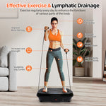 Lade das Bild in den Galerie-Viewer, RICAN Vibration Plate Exercise Machine, Full Body Workout Platform with Loop Bands & Remote Control for Home Fitness, Weight Loss & Muscle Toning, Vibrating Stand Shake Board, Black