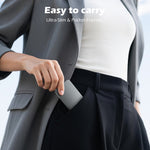 Lade das Bild in den Galerie-Viewer, Portable Charger, 20W PD Fast Charging for iPhone, 5000mAh Power Bank Compatible with 17 16 15 14 13 12, Ultral Slim Wireless Battery Pack, Perfect Gift for Family, Black