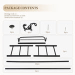 Lade das Bild in den Galerie-Viewer, Also go 3-in-1 Coat Rack Shoe Bench Entryway Hall Tree with 9 Hooks and 3-Tier Shoe Storage Bench, Metal Coat Hat Stand Rod for Hanging Jacket, Easy Assembly, Black