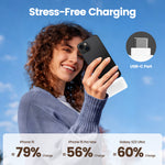 Lade das Bild in den Galerie-Viewer, Portable Charger, 22.5W Mini Charger Battery Pack with Foldable USB-C Plug, 5000mAh Power Bank Compatible with iPhone 17 16 15,White