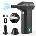 Lade das Bild in den Galerie-Viewer, Compressed Air Duster, 180000RPM 3-Gear Adjustable Electric Air Duster with LED Display, Rechargeable Cordless Air Blower with Fast Charging for Computer, Keyboard, House, Outdoor and Car