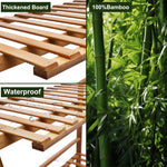 Load image into Gallery viewer, Plant Shelf, Bamboo 3-Tier Hanging Plant Stand Planter Shelves Flower Pot Organizer Rack Folding Display Shelving Plants Shelf Unit Holder