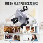 Lade das Bild in den Galerie-Viewer, BAOKALER Mini Exercise Bike, Under Desk Bike Pedal Exerciser, Peddler Exerciser, Portable Foot Cycle Arm & Leg Peddler Machine with LCD Screen Displays
