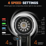 Lade das Bild in den Galerie-Viewer, BAOKALER 180000RPM Compressed Air Duster, Super Power Air Duster with 4-Gear Turbo Fan, Cordless Rechargeable Mini Blower for PC, Keyboard, Car, Home