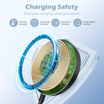 Charger l'image dans la galerie, Wireless Charger, Phone Charger for iPhone 17 16 15 13 14 12 Series, 25W Charging Pad for AirPods 4 3 2, Ideal for Travel Home Office, Black(2 Pack)