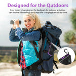 Lade das Bild in den Galerie-Viewer, BAOKALER 30000mAh Solar Charger for Cell Phone iPhone, Portable Solar Power Bank with Dual 5V USB Ports, 2 Led Light Flashlight, Compass Battery Pack for Outdoor Camping Hiking(Purple)