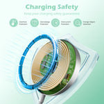 Carica l'immagine nel visualizzatore di Gallery, Wireless Charger for iPhone, 25W Phone Charger Compatible with iPhone 17 16 15 13 14 12 Series, Charging Pad Compatible with AirPods 4 3 2, White