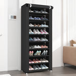 Lade das Bild in den Galerie-Viewer, BAOKALER 10-Tier Shoe Rack Organizer for Entryway, 27 Pairs Capacity Shoe Storage Shelf, 62.99*23.62*15.7 inch, Black