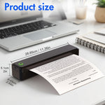 Cargar imagen en el visor de la galería, Baokaler Wireless Thermal Printer, Mobile Bluetooth Inkless Printer for Travel Home Use, Support US Letter/A4/A5/B5 Thermal Paper, Compatible with Android iOS Phone & Laptop