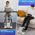 Cargar imagen en el visor de la galería, Amstech Under Desk Elliptical,Portable Mini Elliptiacl Exerciser with 12 Adjustable Speeds, Manual & Electric Dual Modes, Forward & Reverse Modes, Ideal for Seniors and Office Use