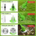 Lade das Bild in den Galerie-Viewer, 24V 650W Lawn Mover Electric Grass Trimmer Cordless W/2 Batteries, Battery Weed Eater, Electric Weed Wacker, Lawn Mower Cordless Pruning Cutter Weed Wacker Garden Trimming Tool