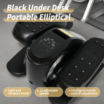 Load image into Gallery viewer, Amstech Under Desk Elliptical Machine, 12 Adjustable Speeds Mini ellipse Leg Exerciser with Remote Control, Forward & Backward Motion, Manual & Electric Dual Modes for Home Office