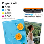 Load image into Gallery viewer, WITH CHIP 210X 210A Laserjet Toner Cartridge Compatible for HP 210X W2100X 210A W2100A High Yield Toner for HP Laserjet 4301fdn 4201dn 4201dw 4301fdw Printer Ink 4-Pack