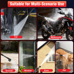 Load image into Gallery viewer, Cordless Pressure Washer with Brushless Motor, 870PSI Portable Power Washer with 24V 6AH Battery, 6 in 1 Nozzle and Digital Display, Black