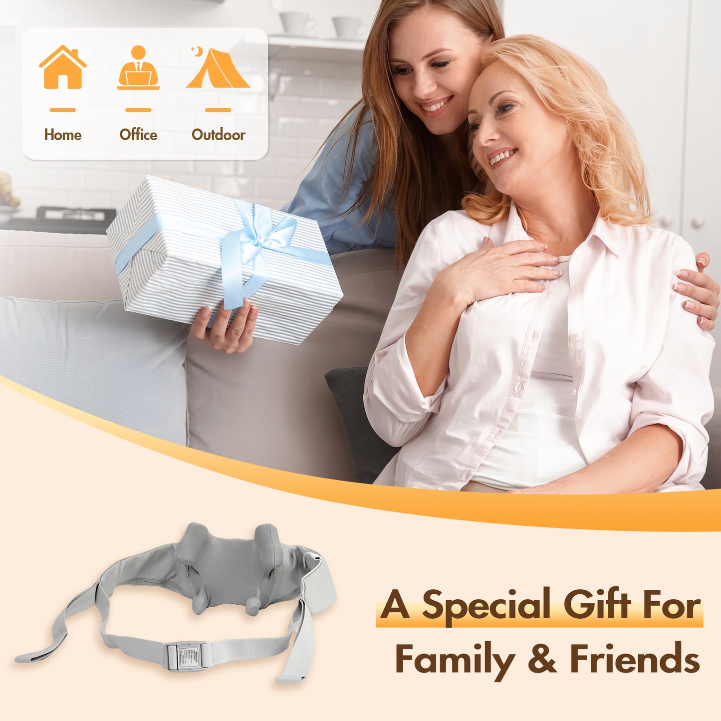 BAOKALER Neck Massager with Heat, 6D Shiatsu Cordless Deep Tissue Shoulder Massager for Ultimate Relaxation, Ideal Gift for Men and Women