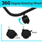 Load image into Gallery viewer, Amstech Removable 3 Tier Laundry Basket, Large Capacity Wire Basket Laundry Hamper with Wheels, for Bathroom Bedroom Laundry Room, Black