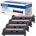 Carica l'immagine nel visualizzatore di Gallery, TN450 Toner Cartridge Black Compatible for Brother TN450 TN-450 TN420 TN-420 HL-2270DW HL-2280DW HL-2240 MF7860DW MFC-7360N DCP-7065DN MFC7860DW Intellifax 2840 2940 Printer Ink (4-Pack)