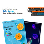 Charger l'image dans la galerie, 131A CF210A 131X CF210X Toner Cartridge Compatible for HP Pro 200 Color M251nw MFP M276nw M251n M276n M276 M251 Printer (Black,Cyan,Magenta,Yellow,4 Pack)