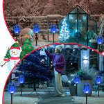 Load image into Gallery viewer, CATGOOD Waterproof LED Flickering Flame Solar Lights, Blue (12 Pack)