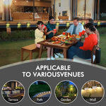 Load image into Gallery viewer, 12 Pack Solar Deck Lights Outdoor, Solar Step Lights Waterproof LED Solar Lights for Outdoor Stairs Step Fence Yard Patio Pathway Christmas Decoration Lights(Black-Warm White)