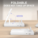 Load image into Gallery viewer, Charging Station, 5 in 1 Wireless Charger Compatible with iPhone 17 16 15 14 13 12, Charging Dock for AirPods 4 3 2 1, for iWatch, for iPad, White