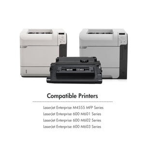 Amstech Compatible Toner Replacement for HP 90A CE390A Black Toner works with HP LaserJet Enterprise M4555 MFP 600 M601 M602 M603 Printer Ink(2-Pack)