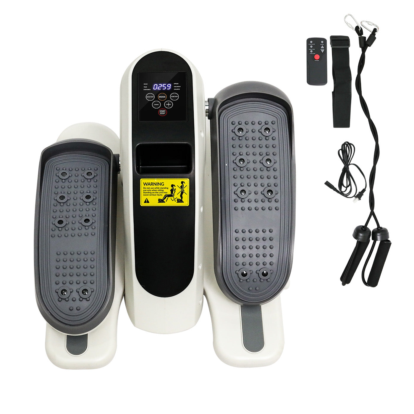 Amstech Under Desk Elliptical,Portable Mini Elliptiacl Exerciser with 12 Adjustable Speeds, Manual & Electric Dual Modes, Forward & Reverse Modes, Ideal for Seniors and Office Use