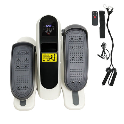 Amstech Under Desk Elliptical,Portable Mini Elliptiacl Exerciser with 12 Adjustable Speeds, Manual & Electric Dual Modes, Forward & Reverse Modes, Ideal for Seniors and Office Use