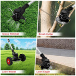 Load image into Gallery viewer, Weed Wacker, Cordless Electric Weed Eaters Weed Trimmer with 2 Battery, Black
