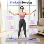 Load image into Gallery viewer, RICAN Pilates Reformer Board with Resistance Bands, Portable Pilates Board Ab Machine, Full Body Workout for Home, LED Timer &amp; Calorie Display Ab Core Strengthener Trainer

