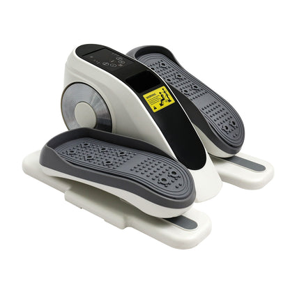 Amstech Under Desk Elliptical,Portable Mini Elliptiacl Exerciser with 12 Adjustable Speeds, Manual & Electric Dual Modes, Forward & Reverse Modes, Ideal for Seniors and Office Use