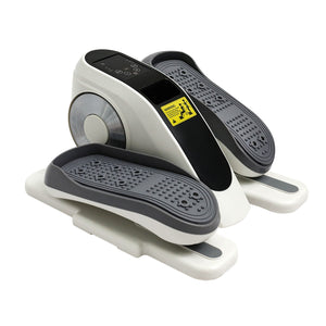 Amstech Under Desk Elliptical,Portable Mini Elliptiacl Exerciser with 12 Adjustable Speeds, Manual & Electric Dual Modes, Forward & Reverse Modes, Ideal for Seniors and Office Use