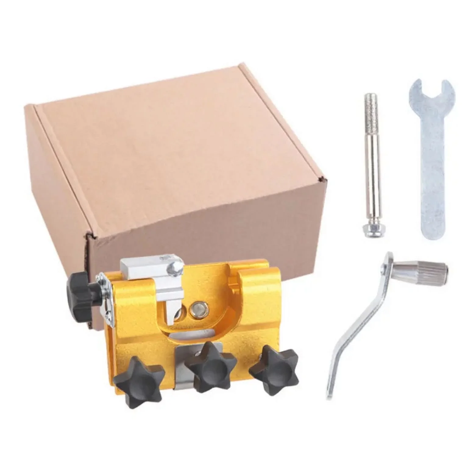 1Pack Chainsaw Sharpener, Portable Hand-Crank Chainsaw Sharpening Jig Kit , Fast Chain Saw Shaperener Accessories Tool for DIY Lumberjack