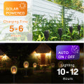 Outdoor Solar Lights, Solar Torches with Flickering Flame, 4PCS