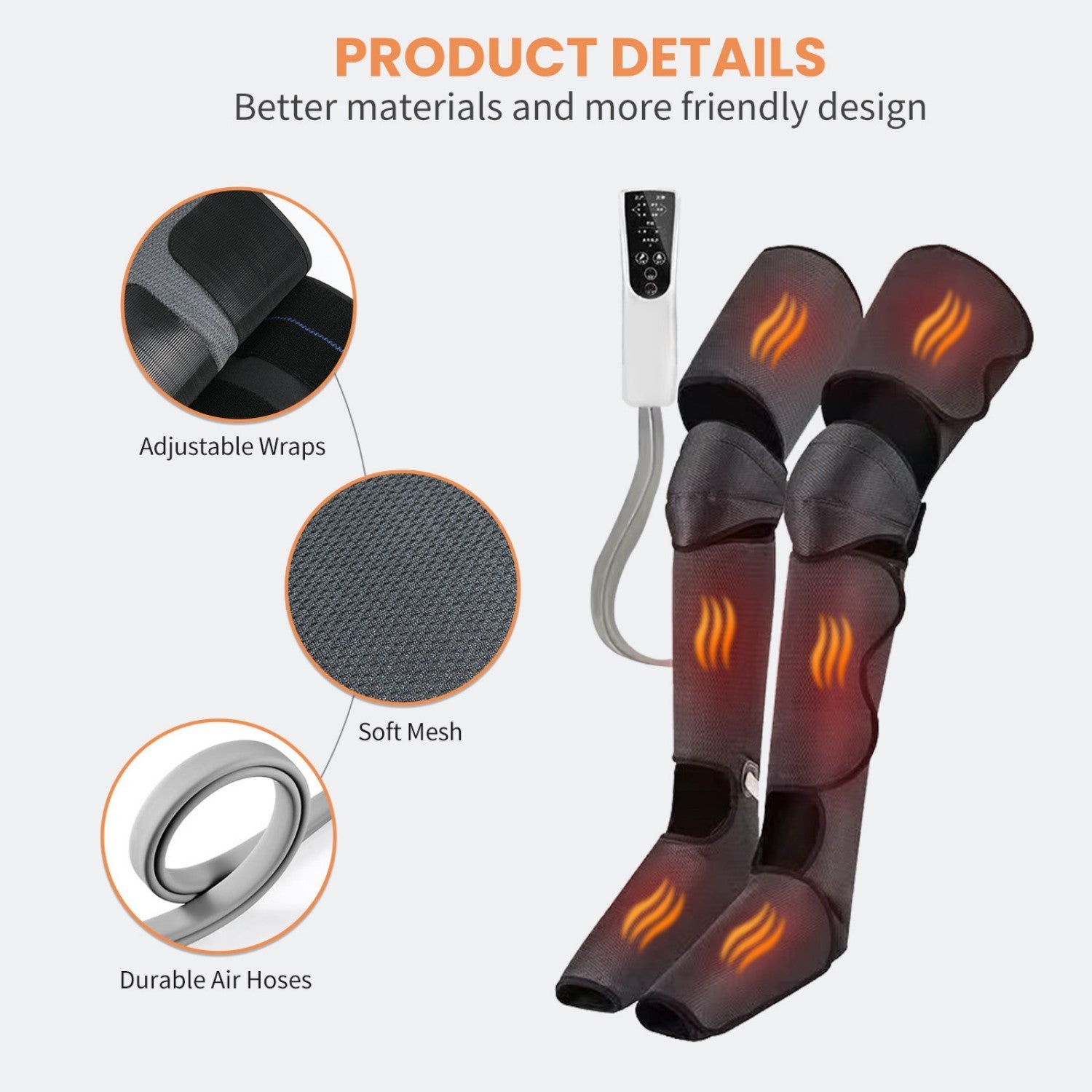 Amstech Leg Massager, Air Compression Thigh, Leg Air Compression Massager for Circulation and Pain Relief, Muscles Relaxation