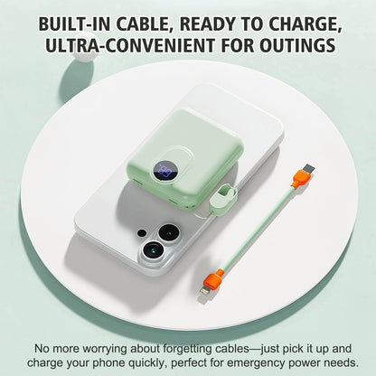 Portable Charger for Magsafe Charger , 10000mAh Power Bank with Stand , Battery Pack PD 22.5W Fast Magnetic Charge , Travel Essential Wireless Charger for iPhone 17 16 15 14 13 12 Series , Green