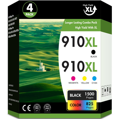 910XL Ink Cartridges Compatible for HP 910XL Printer Ink Combo Pack for HP OfficeJet Pro 8020 8025 8028 8035 8030 8030 8010 8015 8018 8022 Printer