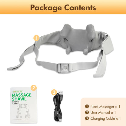 BAOKALER Neck Massager with Heat, 6D Shiatsu Cordless Deep Tissue Shoulder Massager for Ultimate Relaxation, Ideal Gift for Men and Women